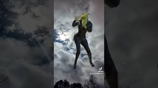 Video thumbnail of "Shrek dancing in the sky. Wow, you can really dance.👯📻 #fyp #goviral #shrek #trending #funnyvideo"