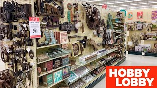 HOBBY LOBBY COUNTRY WESTERN DECOR HORSES HOME DECOR SHOP WITH ME SHOPPING STORE WALK THROUGH