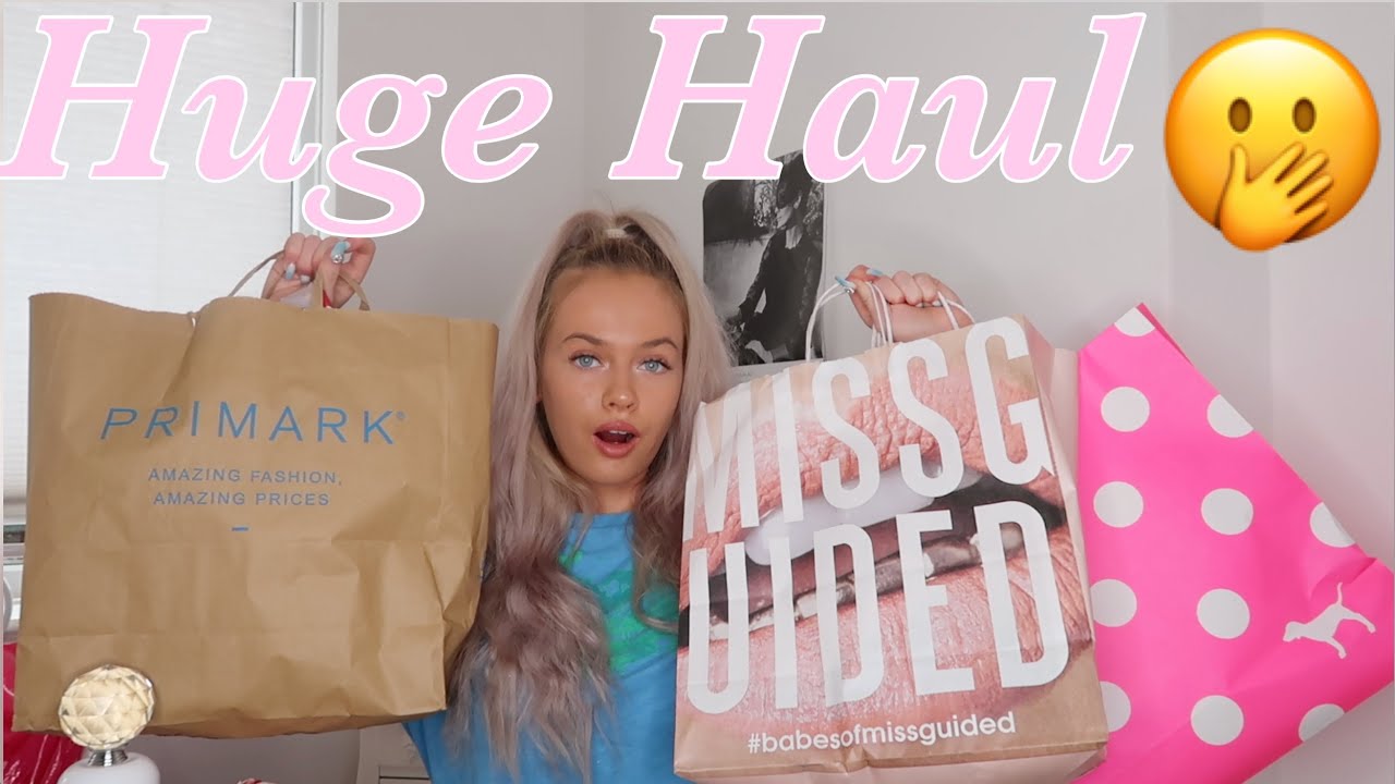 HUGE HAUL!ð ~ PINK, primark, missguided, superdrug & more!!ð´ð¥°