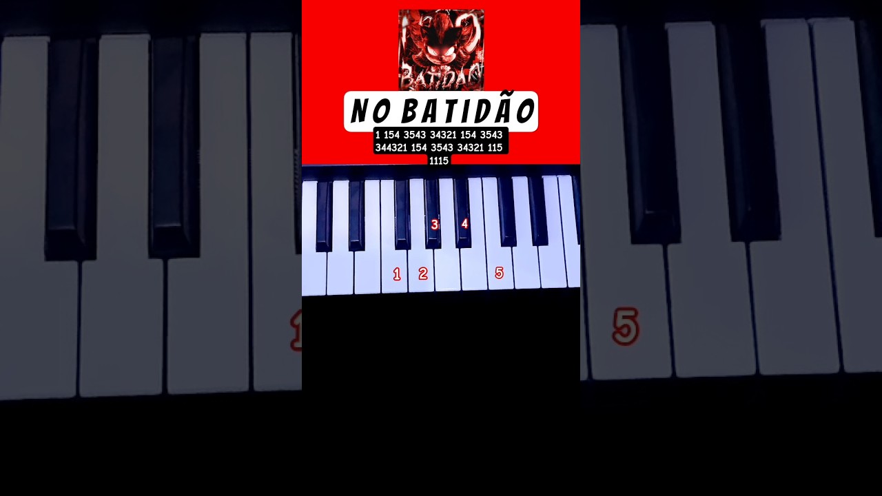 No Batidao (Easy Piano Tutorial)