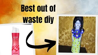 How to convert an empty deo bottle into a beautiful home decor | Best out of waste DIY-A doll | Net Worth