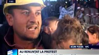 Romania - minerii protestatari de la Roşia Montană