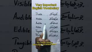 Learn English|| vocabulary words || IELTS preparation|| IELTS