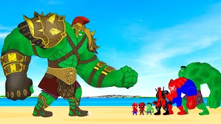 Evolution Of HULK WARRIOR Vs HULK & SPIDERMAN, DEADPOOL : Who Is The King Of Super Heroes?