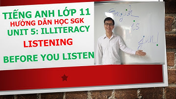 Tiếng Anh lớp 11 - Học SGK - Unit 5: Illiteracy - Listening - Before you listen