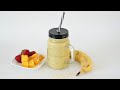 Easy and Delicious Mango Banana and Coconut Smoothie!  3 Simple Ingredients.