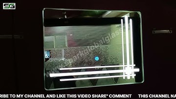 Horizontal Triple Light LED Touch Sensor Smart Mirror With Dimmer Option | @sparkglobalglass