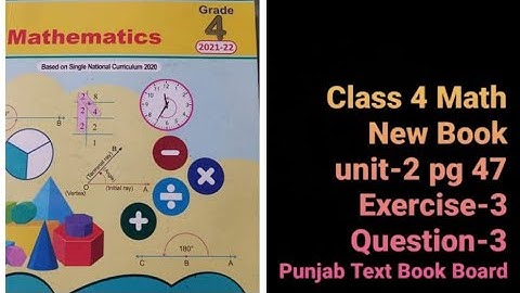 math class 4 unit 2 ex 3 Question-3 pg 47/grade 4 math chapter 2 exercise 3 /factors and multiples