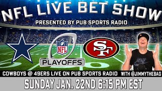 Dallas Cowboys vs San Francisco 49ers LIVE Bet Stream | NFL Divisonal Round Playoffs 2023 l