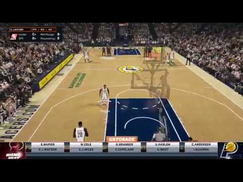 NBA 2k15 Miami Heat Vs Indiana Pacers Full Game 