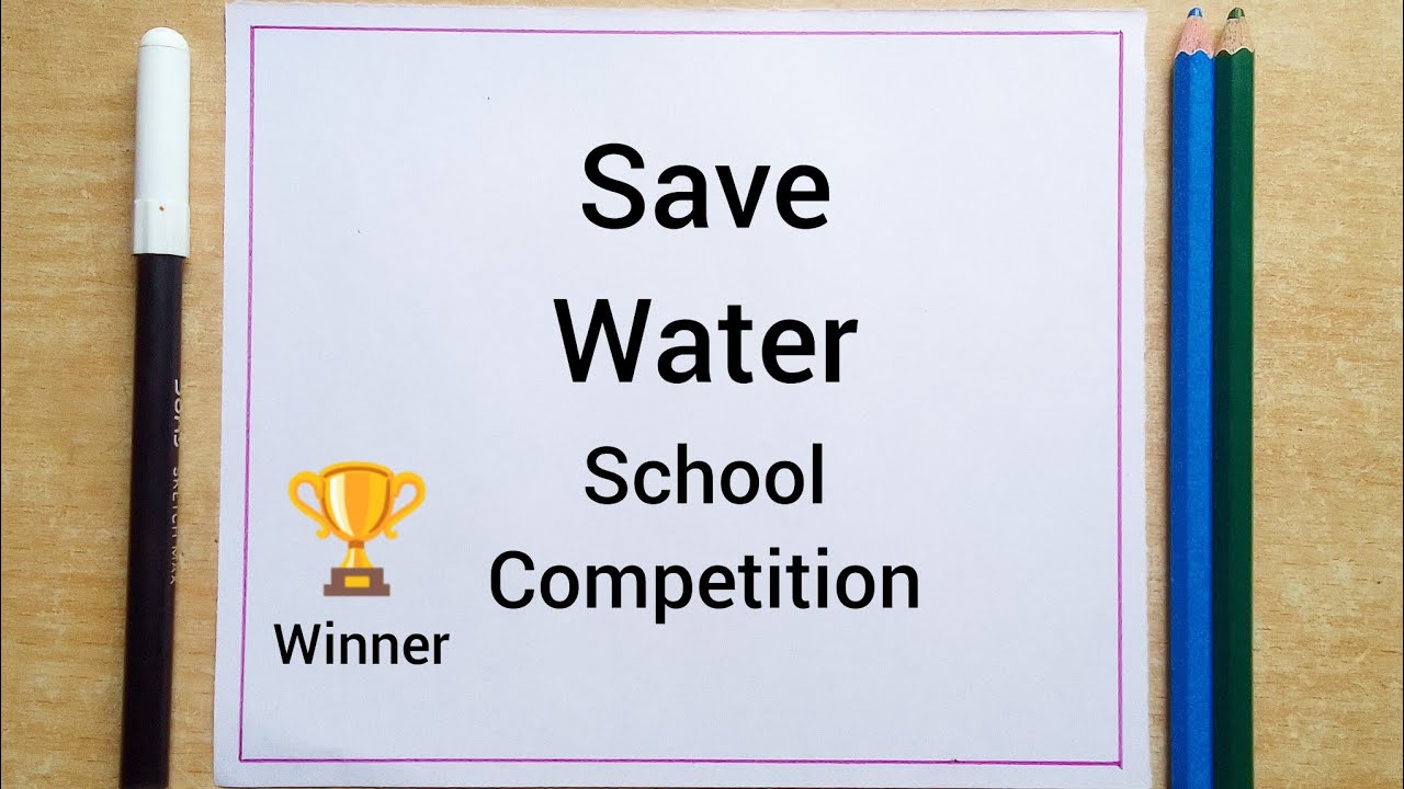 Save Water Drawing School Competition || Save Water Drawing || Save Water Painting
