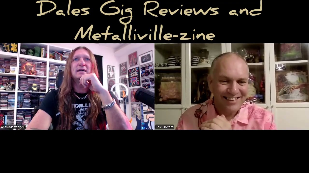 Andrea martongelli Thrash Metal Guitarist talks to me, Dales Gig Reviews 