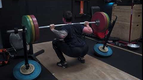 Eccentric Back Squat with Hooks
