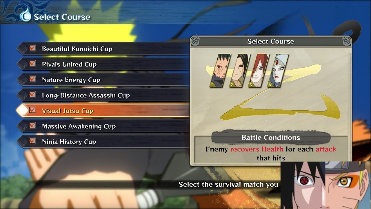 (NSUNS4) Advanced Survival: #13 Visual Jutsu Cup / S rank /
