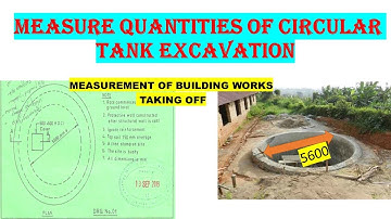 Quantifying Circular Tank  Excavation | Taking Off #measurement