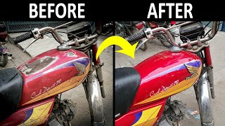 Restoration of old BIKE FUEL TANk - Step by Step Full Video