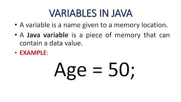 Java Basic - Understanding Variables-Part-1