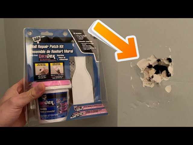 How To Use DAP Wall Repair Patch Kit with DryDex Spackling 