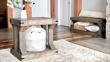 Easy to Build Modern Farmhouse Side Table #anawhite
