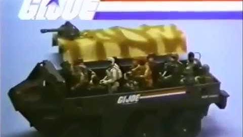 1983 G.I. Joe Armoured Personnel Carrier APC Toy Commercial