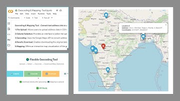 Geocoding and Mapping Tool using Google API