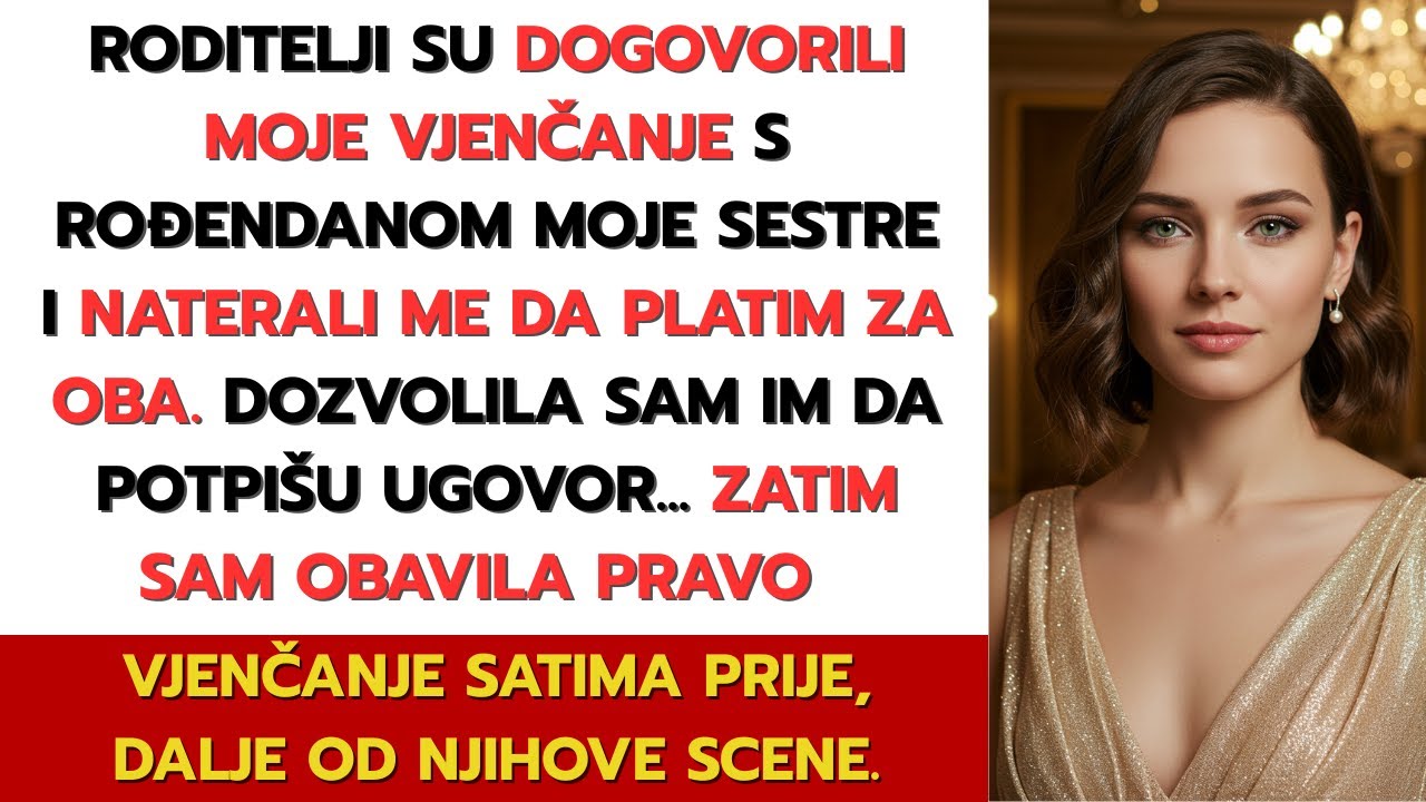Roditelji su spojili moje vjenčanje s rođendanom sestre i iskoristili moje ime da platim 63 000 eura