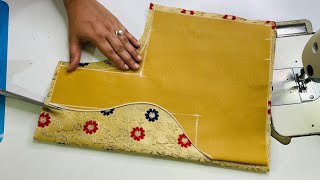 Easy Designer Blouse Back Neck Design Cutting And Stitching | Blouse Designs | Blouse Ki Design