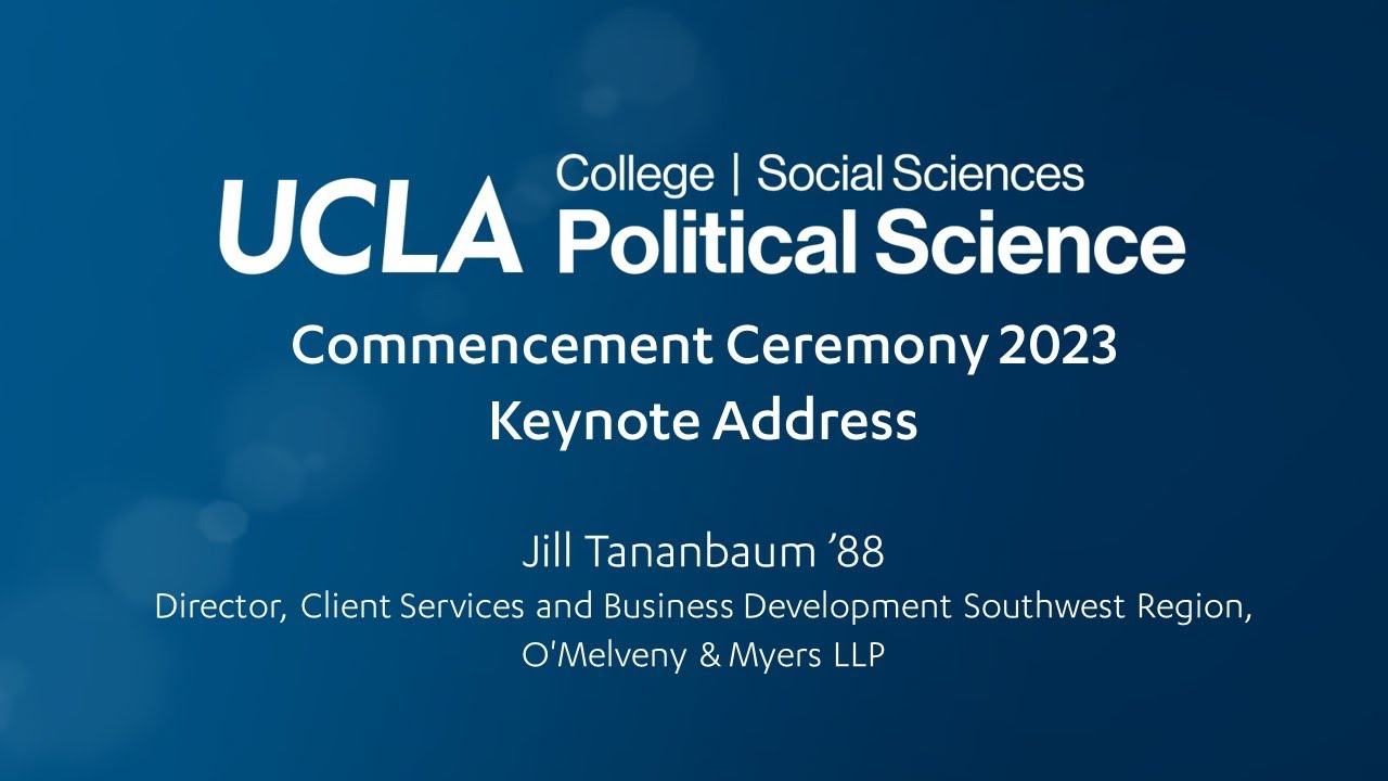 UCLA Department of Political Science Commencement 2023 - YouTube