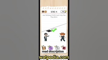 Brain Test 2 Smith and Joe Part 2 Level 11 Joe fell down! Smith must stop this thug alone