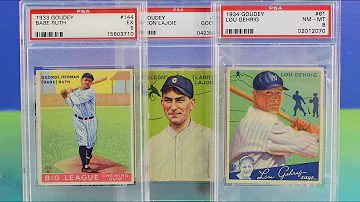 Huge Baseball Card Collection Babe Ruth Goudey Lou Gehrig PSA Rookie Footbal Bart Starr