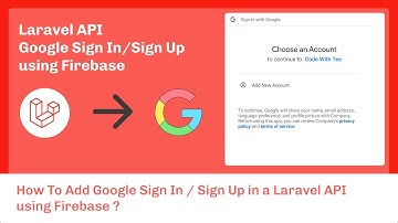 Laravel API Google Sign In/Sign Up (OAuth 2)  using Firebase