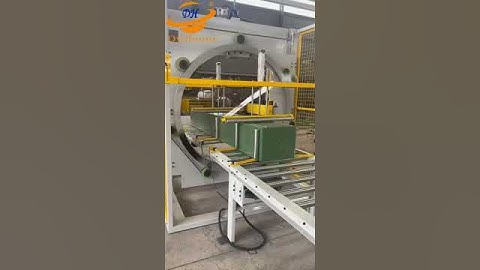 Horizontal Type Online Fully Automatic Wrapping Machine Orbital stretch wrapper for long products