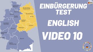 Einbürgerungstest in English| Video 10: Questions 268-292| Lebens in Deutschland |Orientierungskurs| screenshot 5