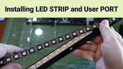 Installing LED strip and User port in Plexilaser housing