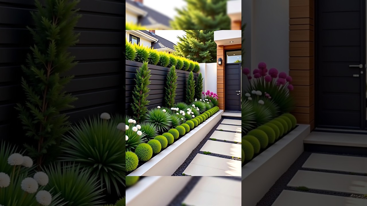 Front Fence & Gate Garden Ideas 2025 🌿 | Modern Entry Landscaping & Stylish Curb Appeal