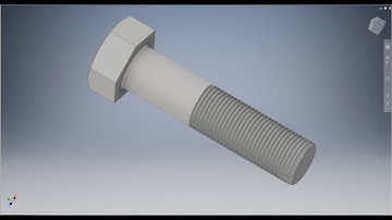 Học inventor cơ bản: Vẽ bu lông M12 bằng inventor