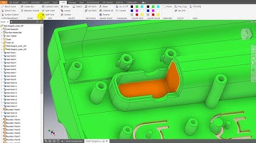 Autodesk Inventor - Mold Design (Duct Case Parting)