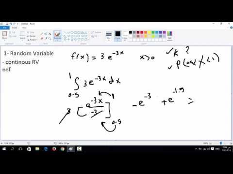 4- Continuous random variable & Probability density function
