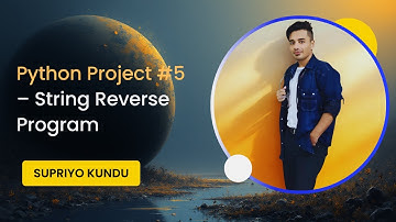 🐍 Python Project #5 – String Reverse Program | Learn Python Step by Step | Mini Project Series