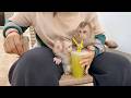 Lil Tauch Super Smarty Drinking Juice With Straw But FIDO Not Yet Understand