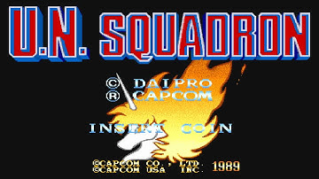 U.N. Squadron (Arcade) Intro and Demo