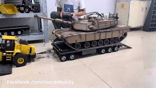 HL 1/8 full metal M1A2 abrams can be 360 degrees turret, are doing test now😎 Wealth