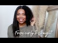 FROM CURLY TO STRAIGHT IN 10 MINUTES! | LOREAL STEAMPOD 3.0