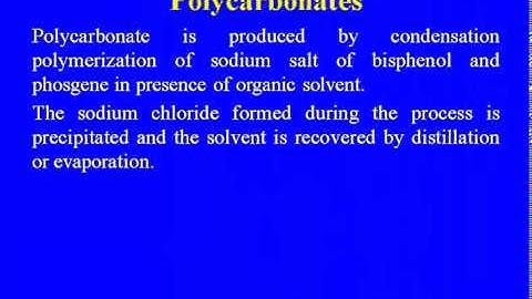 Mod-08 Lec-03 Polyvinylchloride,polycarbonate,thermoset resin: phenolformaldehyde,uriaformaldehyde