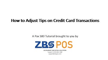 PAX S80 - Adjust Tip