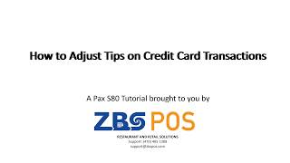 PAX S80 - Adjust Tip