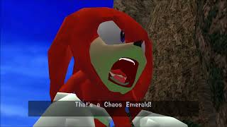 Knuckles saying That s a Chaos Emerald while he shocked For 10 Minutes