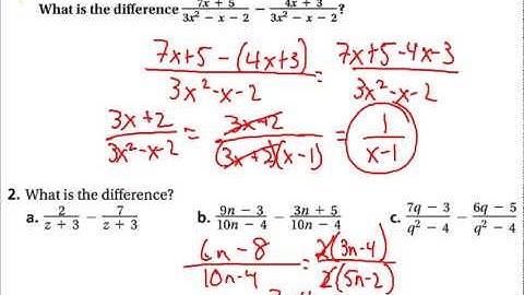 11 4 Add and Sub Rational Expressions