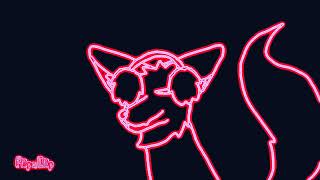 dangerous piece cure meme in neon core effect