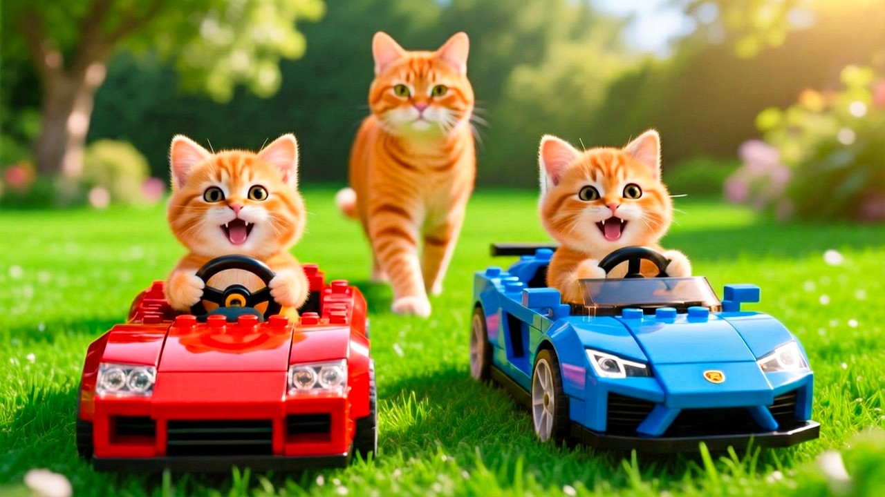 Mama Cat Trims Fur on the Farm and Makes Tiger Hat For Kittens At Home🐾🎩🐯